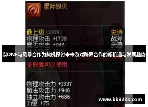 以DNF与风暴合作为契机探讨未来游戏跨界合作的新机遇与发展趋势