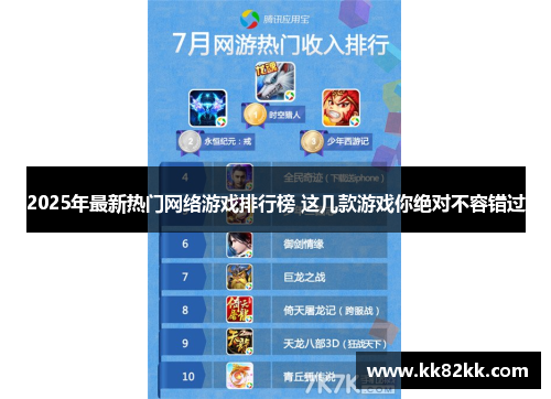 2025年最新热门网络游戏排行榜 这几款游戏你绝对不容错过